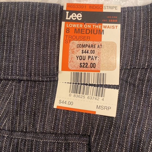 Lee No Gap Waistband Denim Pants - size 8 , medium - Picture 5 of 6